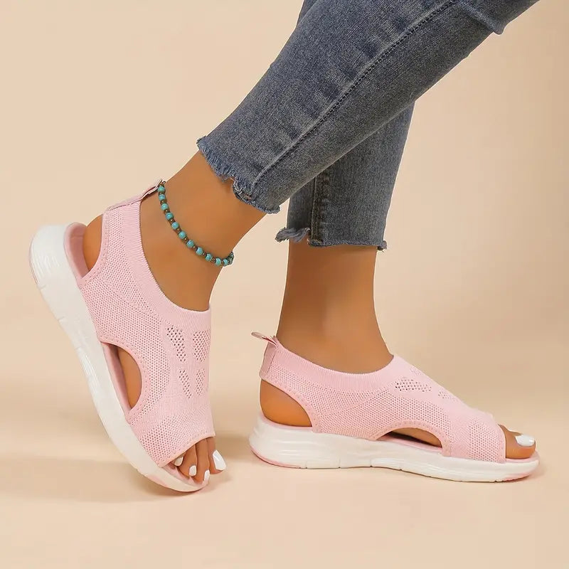 Comfortable Open Toe Wedge Sandals for Women
